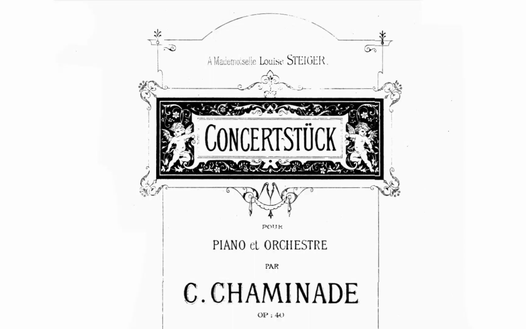 [图]【钢琴/管弦乐】夏米娜德 - 音乐会小品 Op.40 Chaminade - Konzertstuck for piano and orchestra