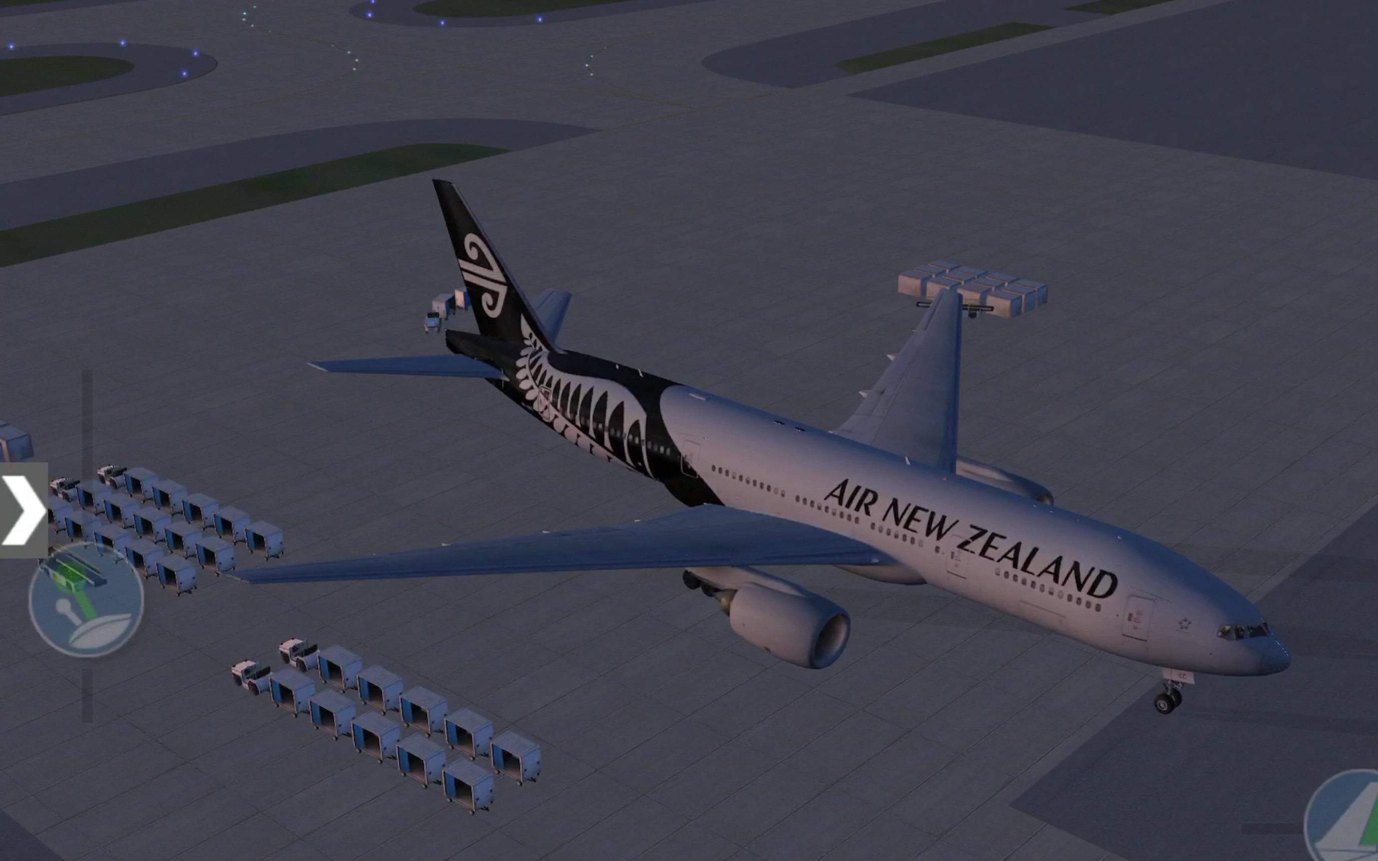 【xplane 10】波音777 加速进近,远机位停靠_哔哩哔哩_bilibili