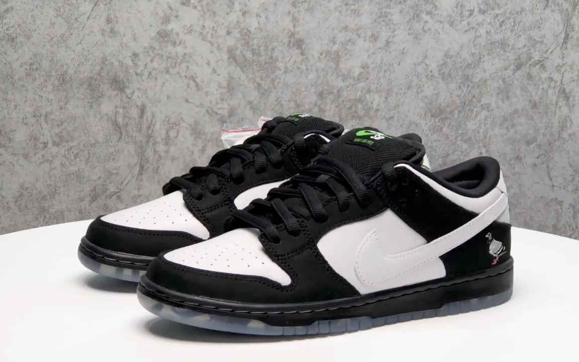 staple x nk dunk sb low 黑鸽子联名 熊猫竹子 bv1310-013