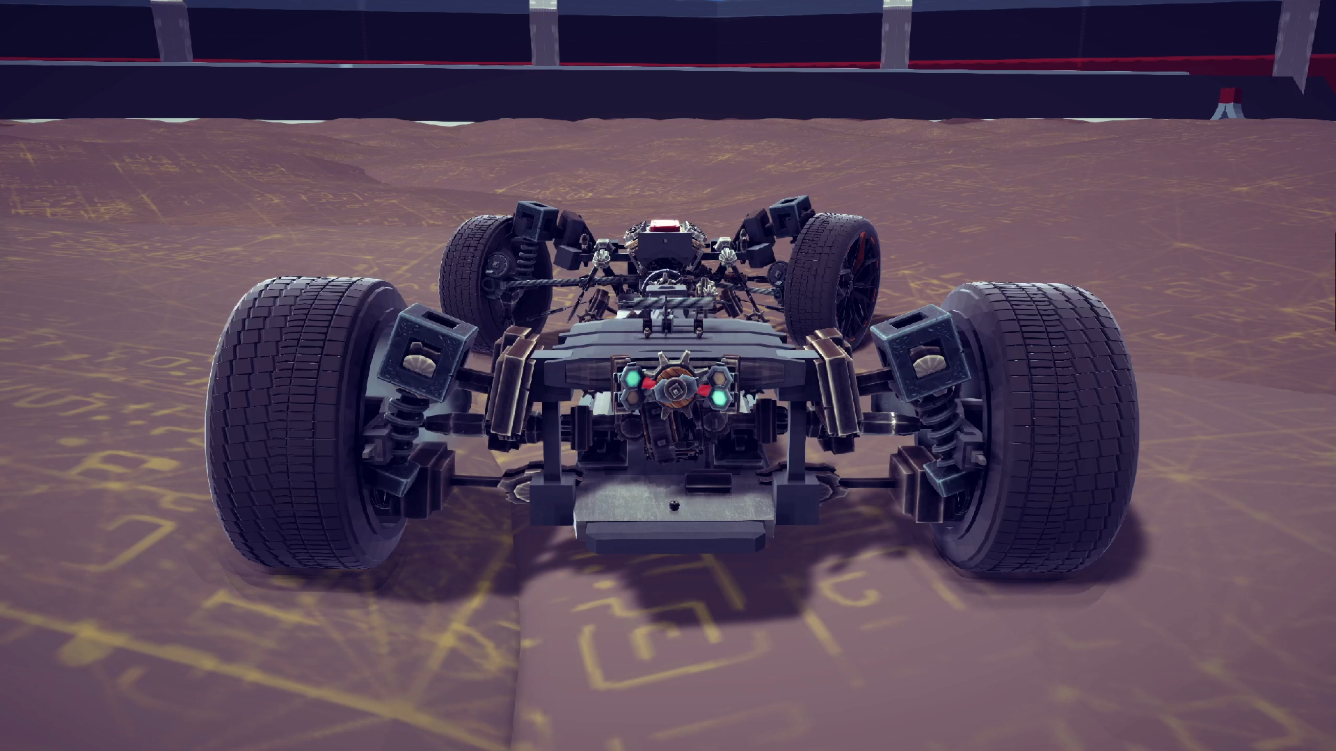 【besiege】v8发动机 前置四驱底盘 越野