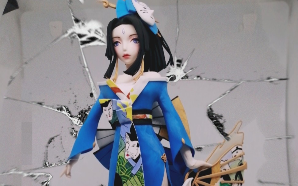 【超轻粘土手工】王者荣耀不知火舞魅语_哔哩哔哩_bilibili
