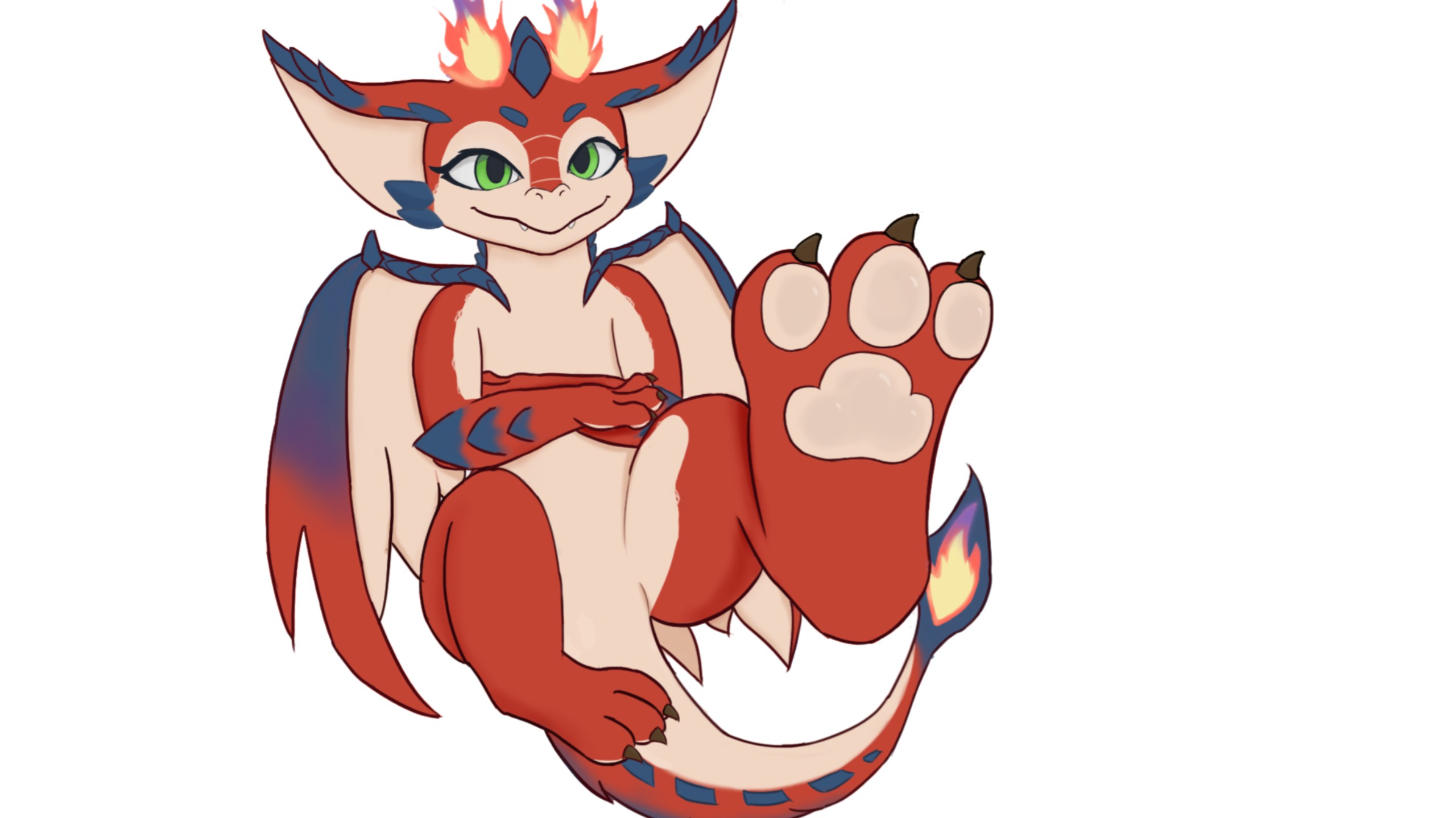 画一个45码大龙爪,带派不老铁