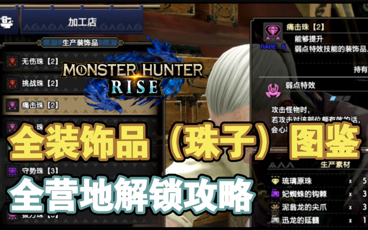 太极崛起礼包|Monster Hunter Rise Jewelry技能效果及所需材料