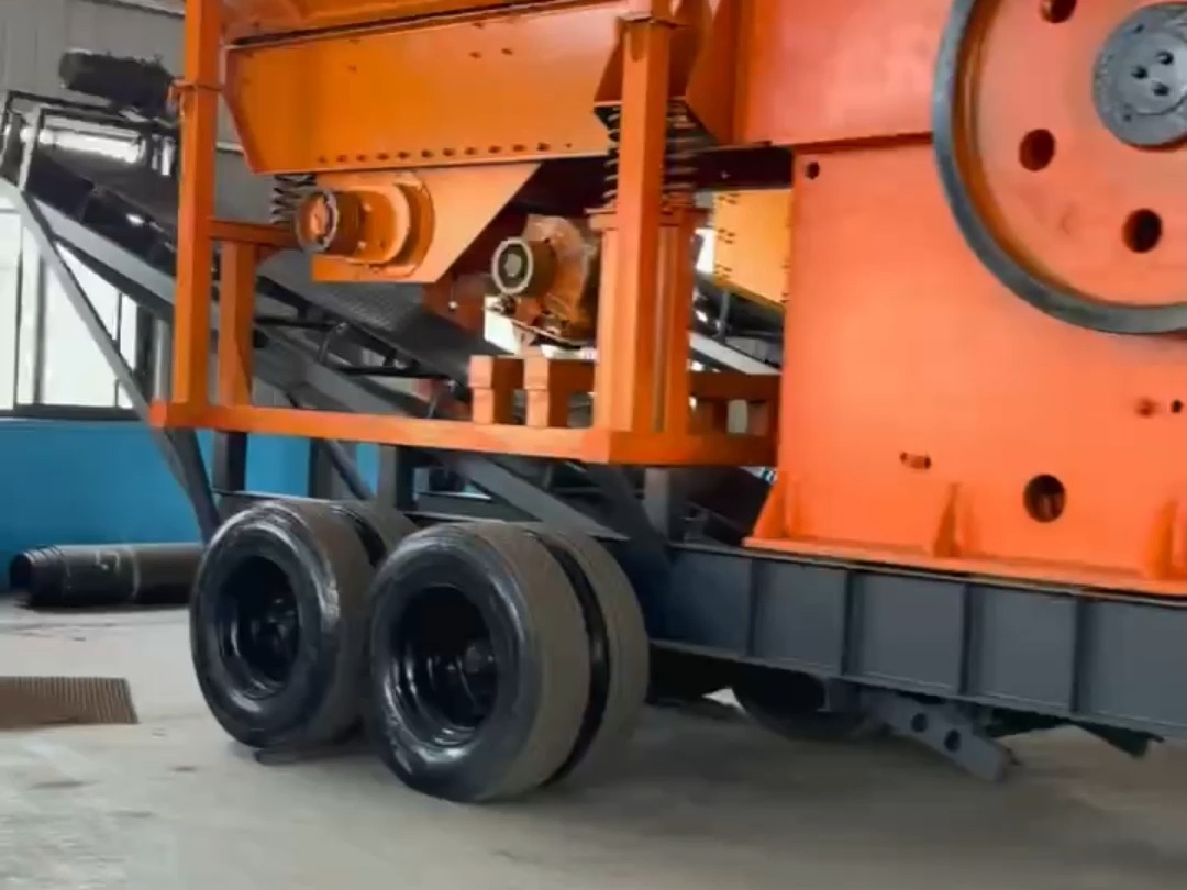 移动制砂机拉到现场就能用