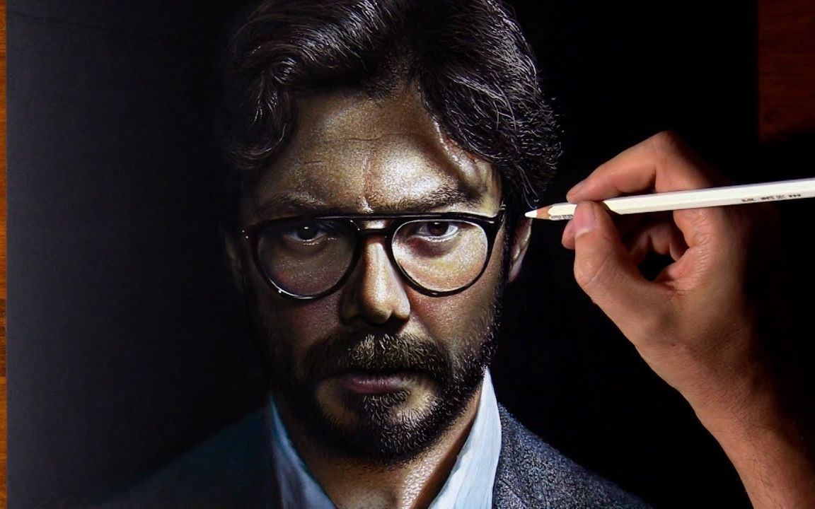 画一个纸钞屋里的教授_哔哩哔哩 (゜-゜)つロ 干杯~-bilibili