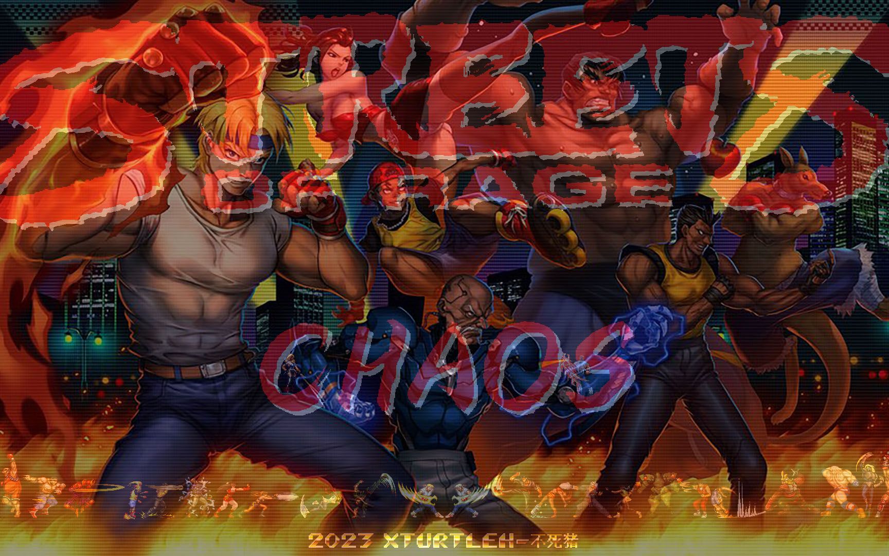 三代路线机械模式一币通关_普通难度随机角色openbor怒之铁拳chaos