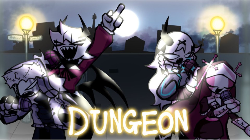 【FNF】Dungeon but Saruv Ruv and Selever Rasazy Sings it