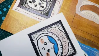 灵感菇小八版画是怎样印出来的？
