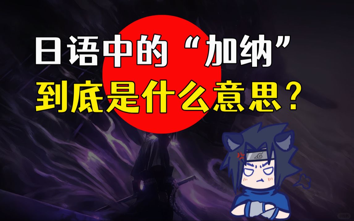 日语中的“加纳”到底是什么意思?哔哩哔哩bilibili