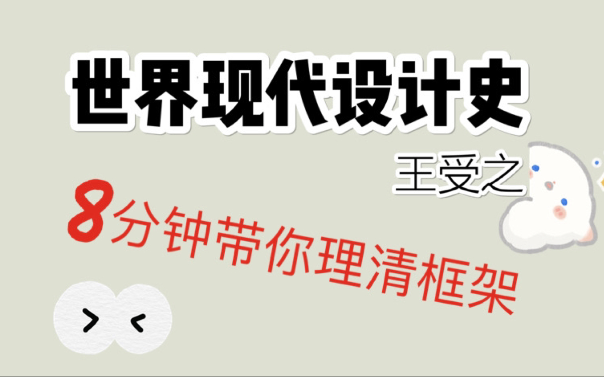 [图]23设计考研｜世界现代设计史——框架讲解