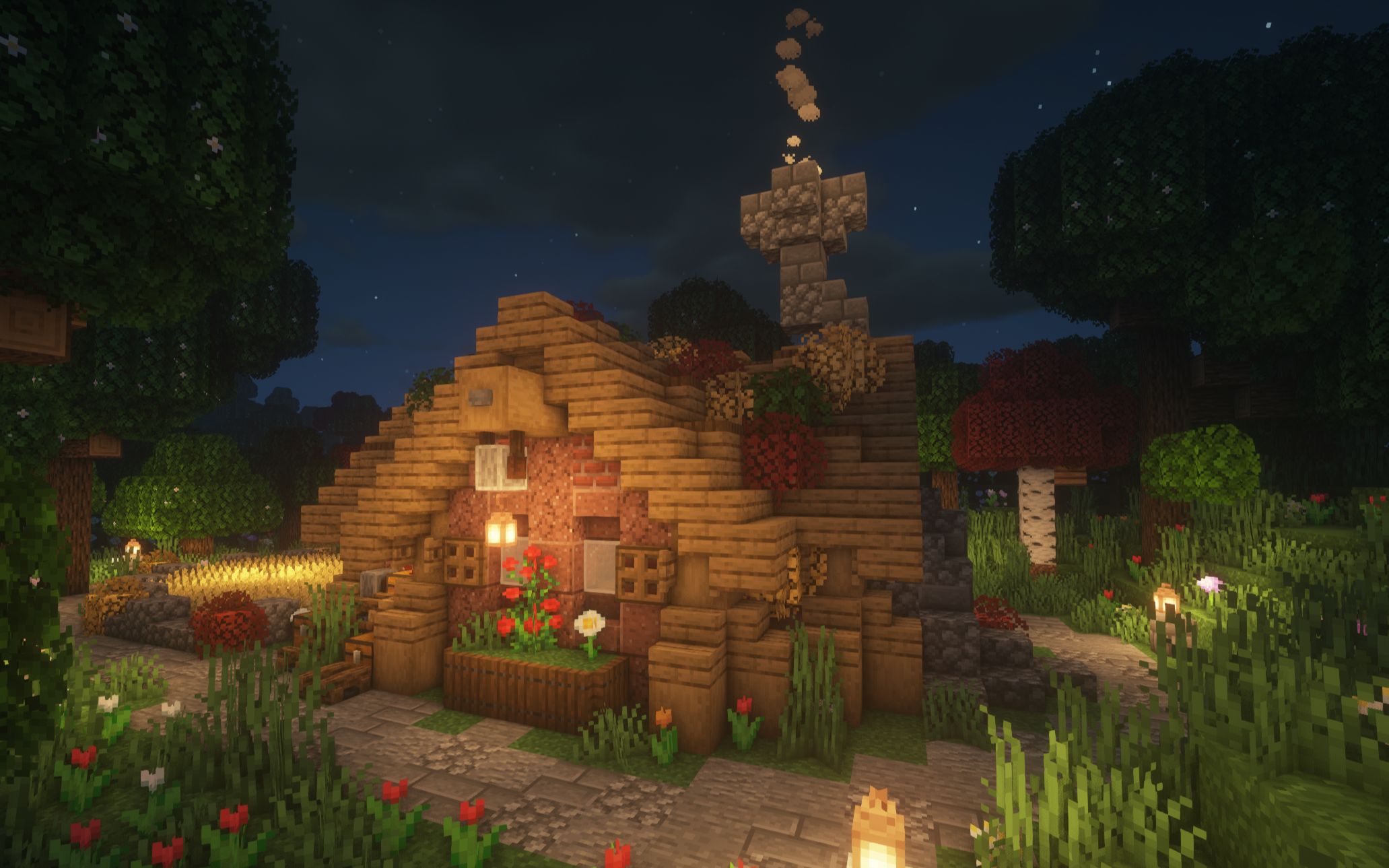 mc花岗岩红砖小屋,小农舍