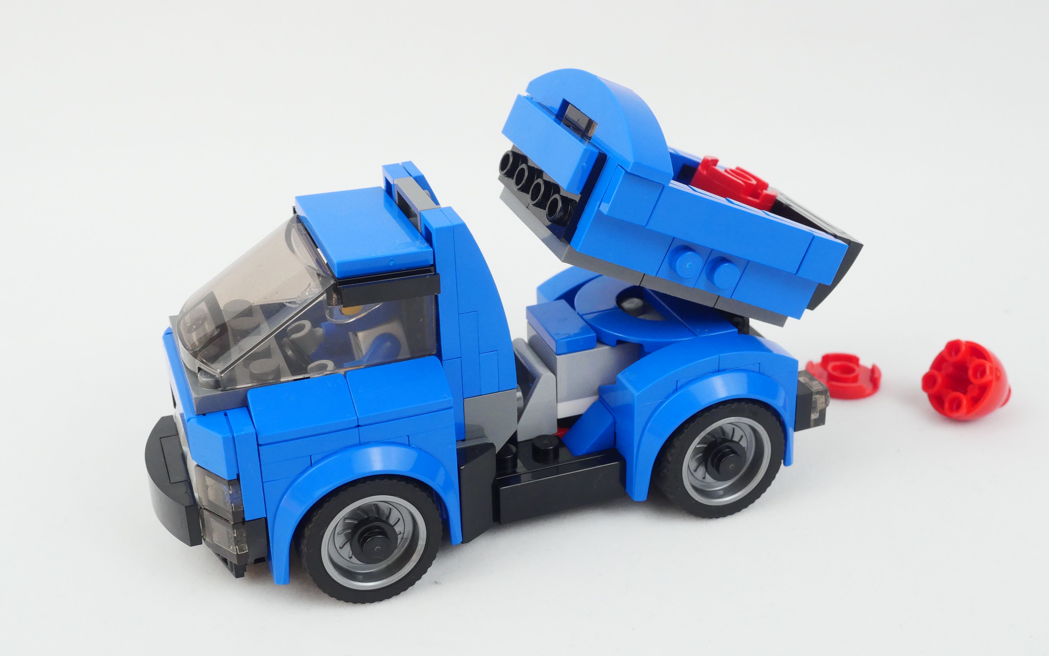 乐高lego超级赛车75981 b模式迷你卡车速拼