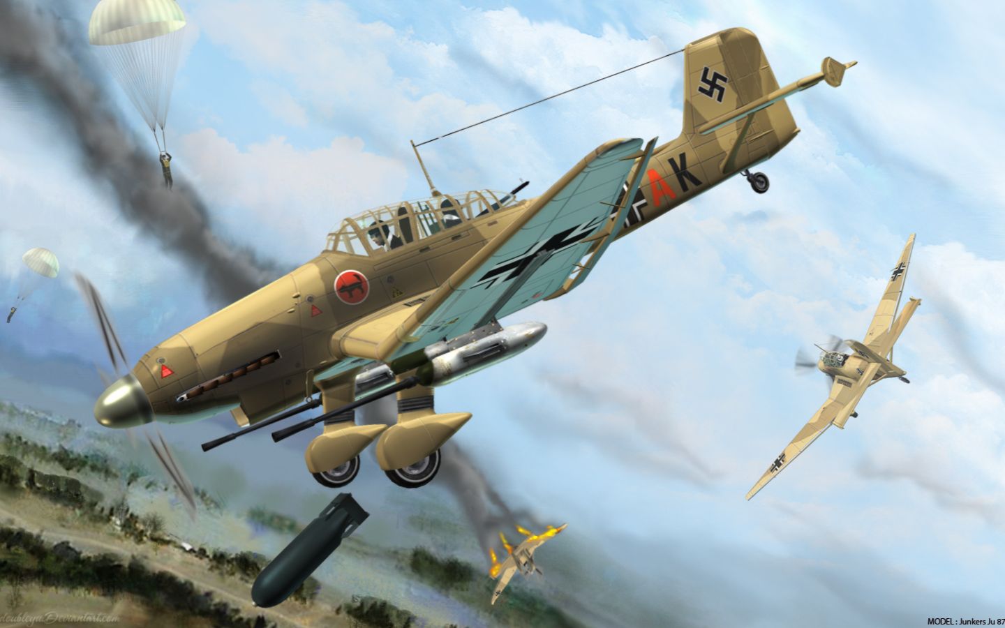 伊尔21946斯图卡俯冲投弹的正确姿势