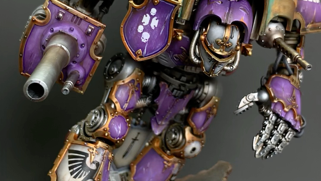 【黑公爵】战锤40k 帝子涂装骑士泰坦! 动感造型第一款!
