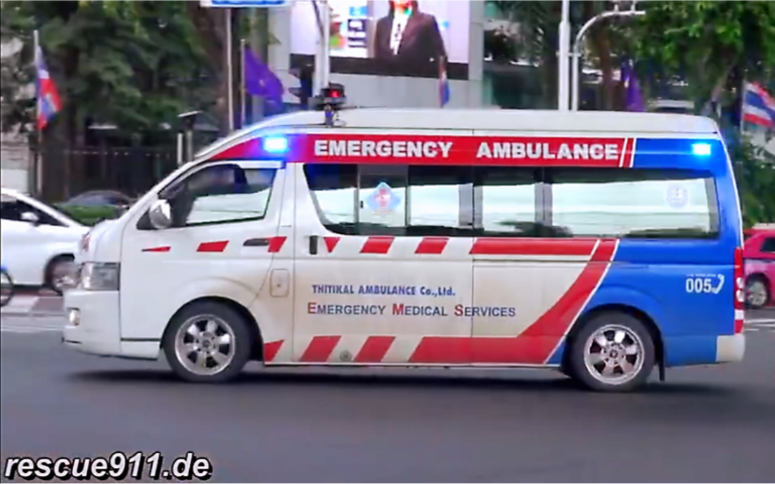 泰国救护车出警图片