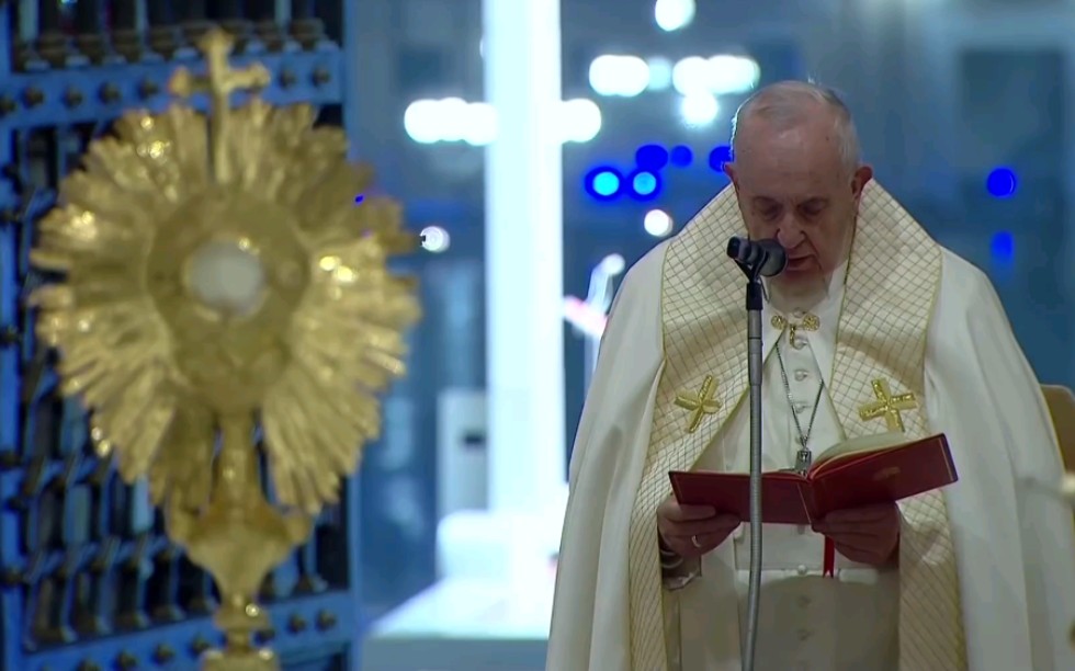 2020.3.27 教皇在梵蒂冈祈福直播 Pope Francis delivers blessing from Vatican City哔哩哔哩bilibili