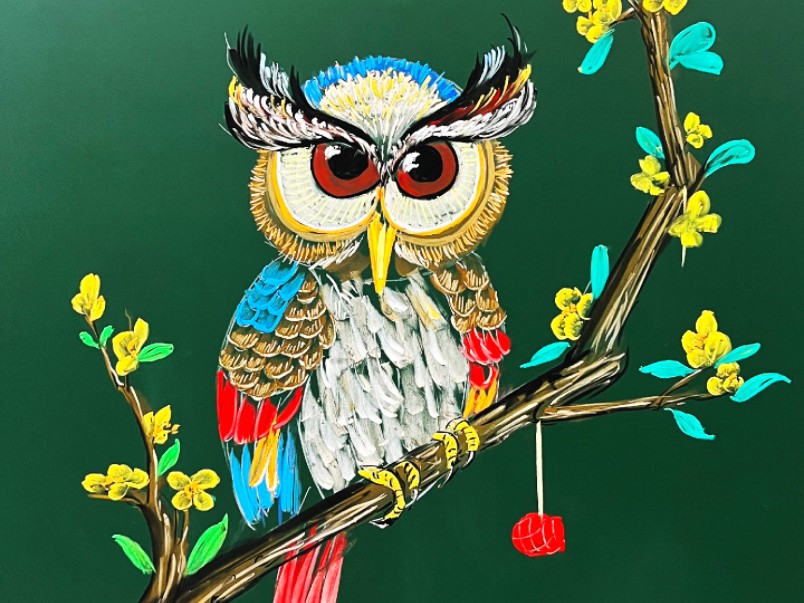 猫头鹰黑板报来咯!