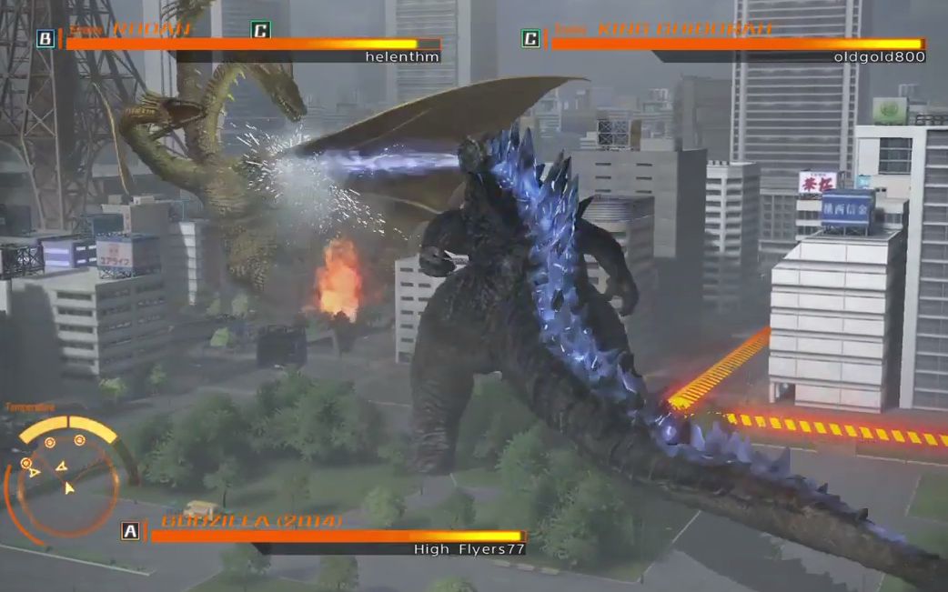 哥斯拉vs王者基多拉vs拉顿ps4哥斯拉网战