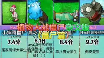 Download Video: 各种奇形怪状僵尸的评分，植物大战僵尸僵尸杂交版【虎扑】