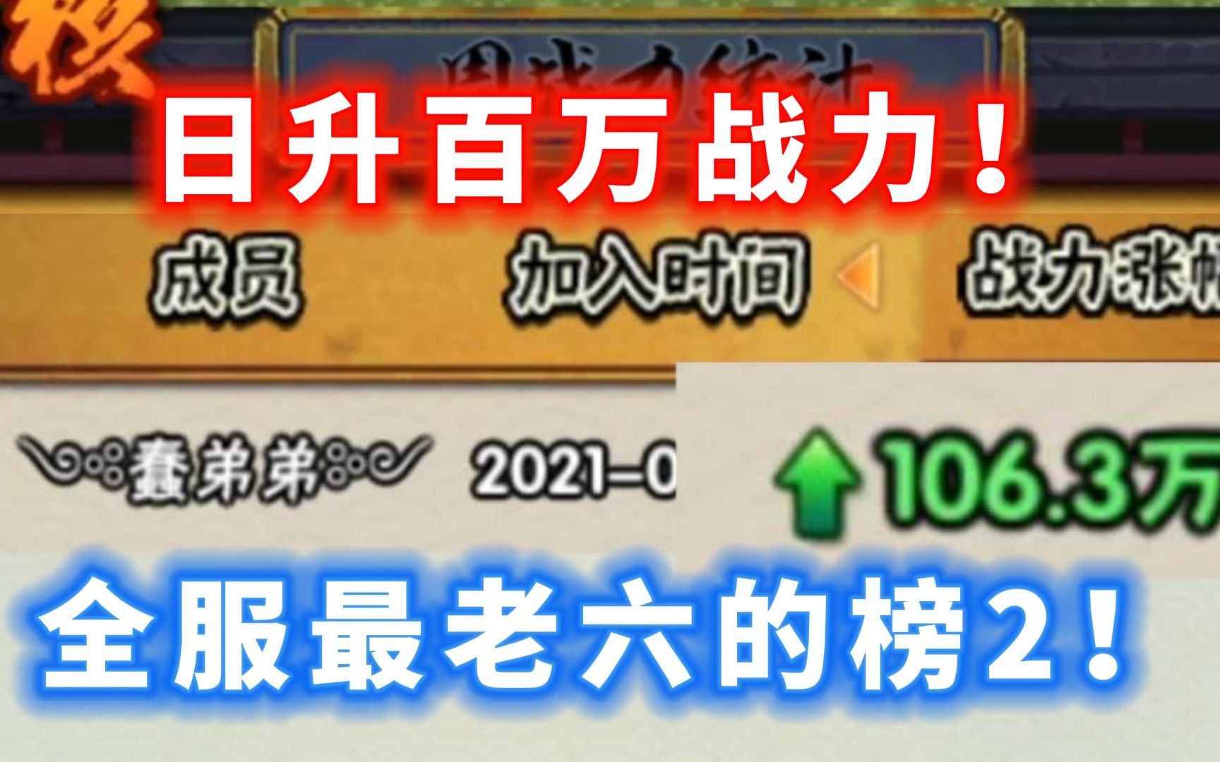 [图]榜二怒氪20个648日升110战力？我真是服了这个老六！