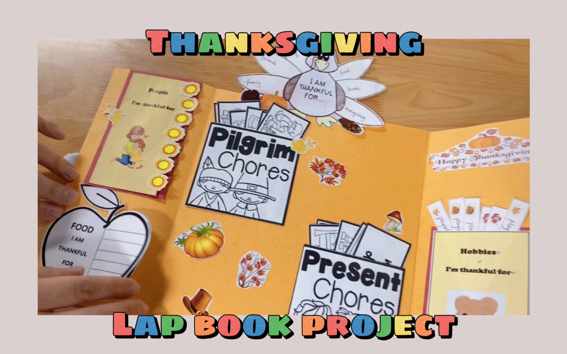 仪式感满满的感恩节小书制作|Thanksgiving lapbook project哔哩哔哩bilibili