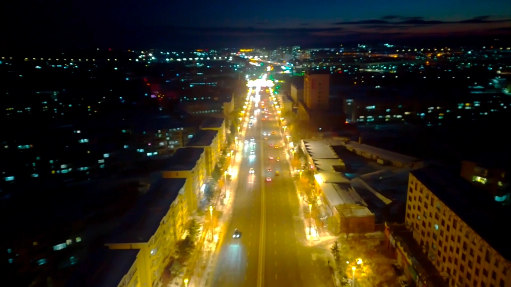 鹤岗市夜景图片