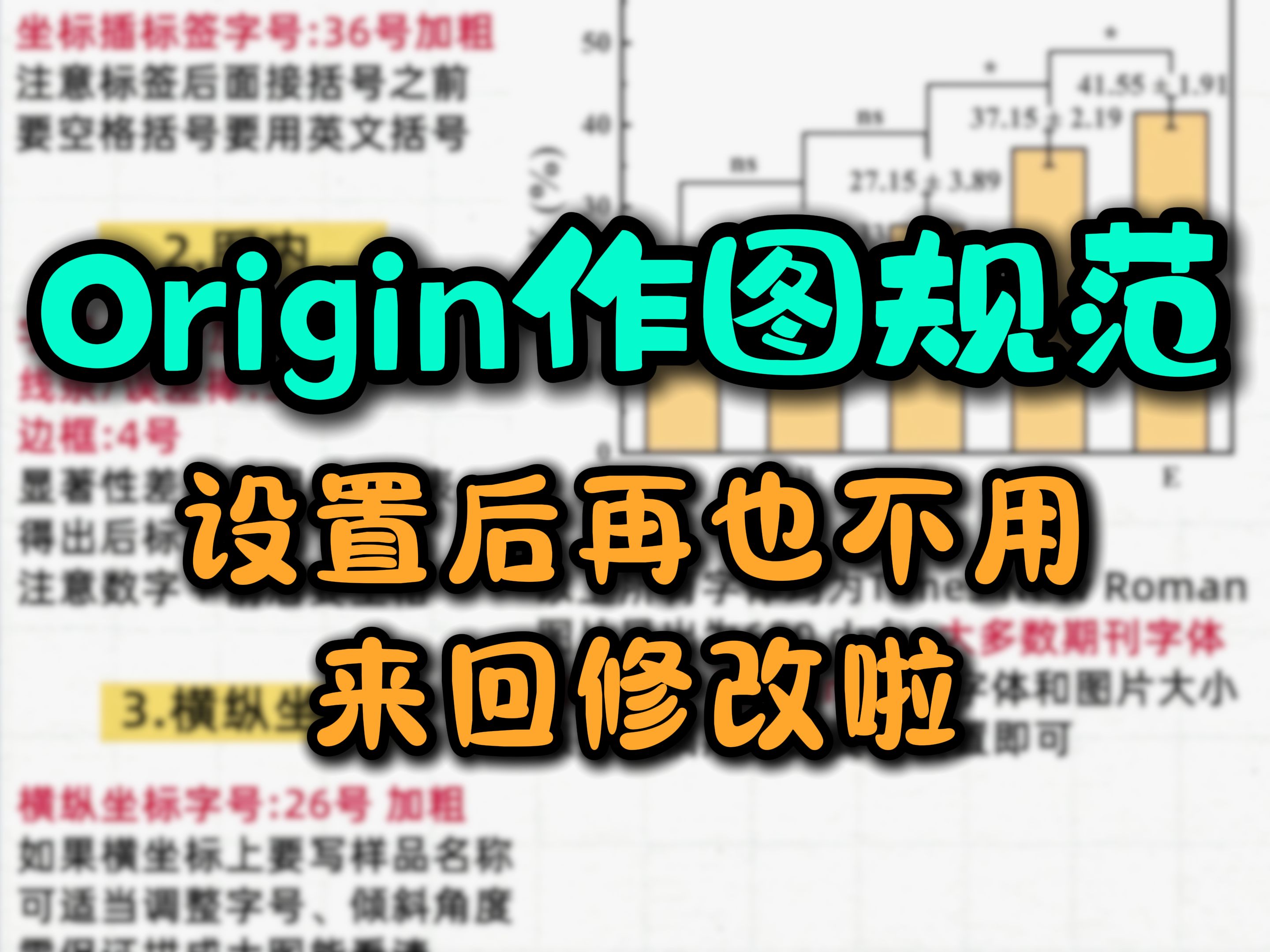 研究生一定要知道的origin作图规范,有这个就不用来回修改啦!哔哩哔哩bilibili