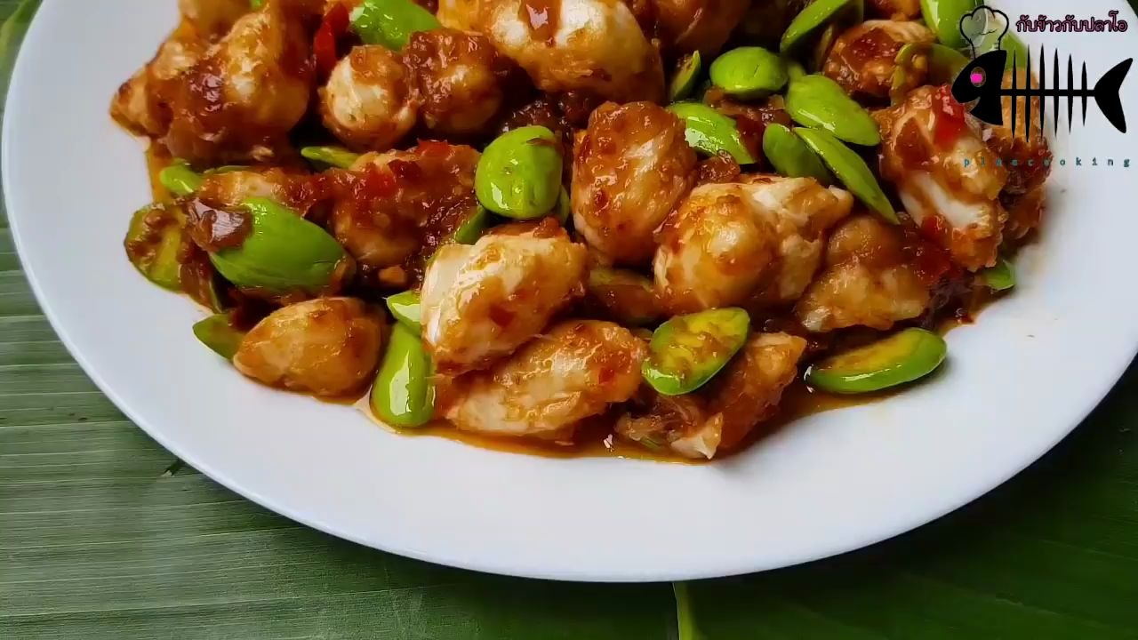 泰国菜 虾仁炒沙豆 这是什么豆子?没吃过哔哩哔哩bilibili