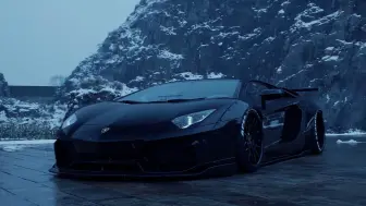 Download Video: Lamborghini LP700 黑色 大牛 雪天 静赏✙城市 午夜 狂飙