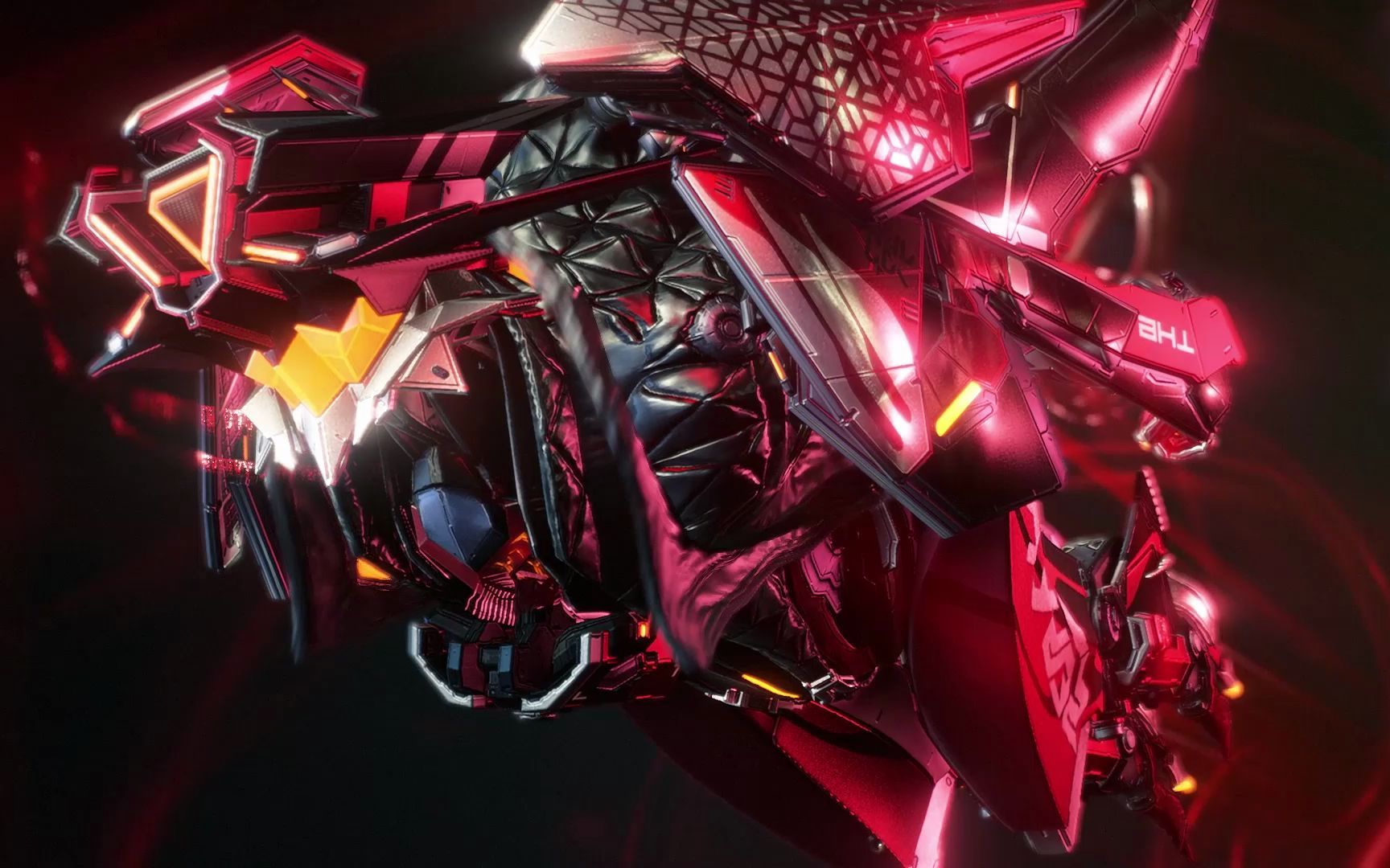 【warframe】高达鸟姐豪皮帅气配色分享!_哔哩哔哩bilibili_星际战甲