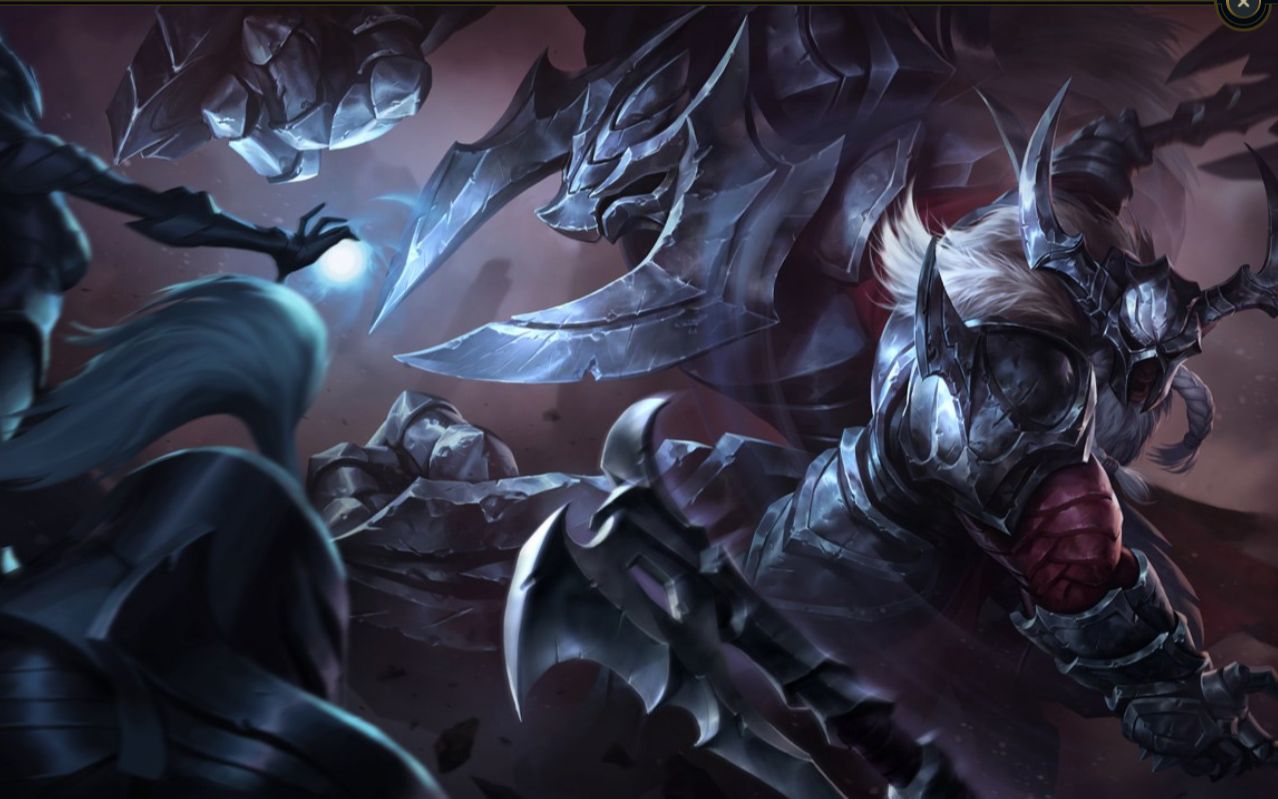 黑暗骑士奥拉夫狂战士皮肤效果视频