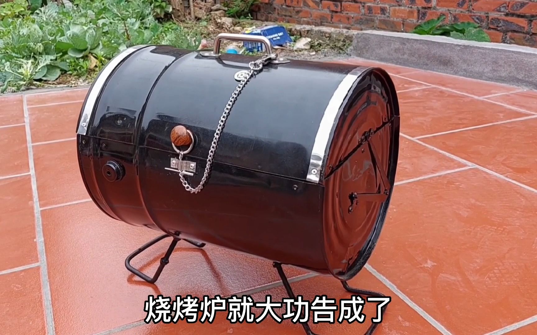 铁桶改装取暖炉图片