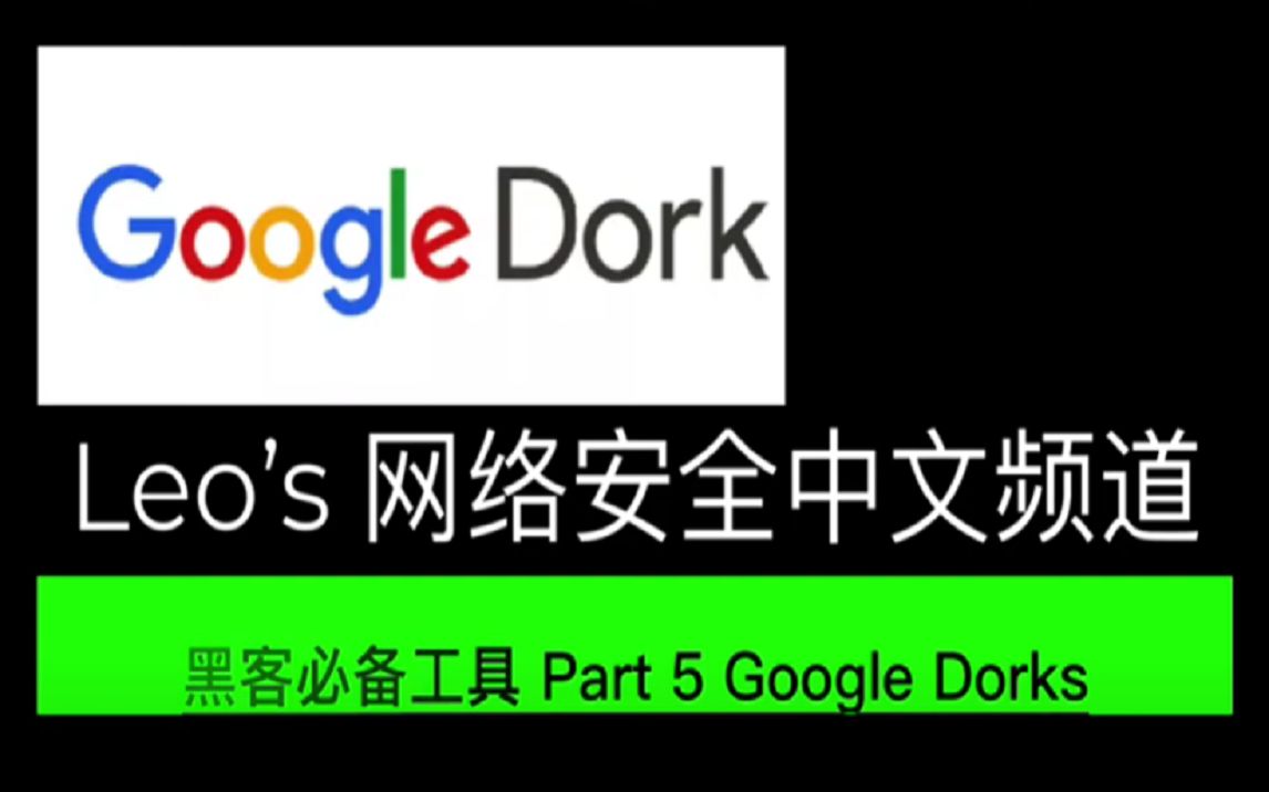 你真的会使用Google搜索吗?专业黑客必须掌握的技能 Google Dork 免费分享下载最强Google Dorks List 大幅提升你搜索的效率哔哩哔哩bilibili