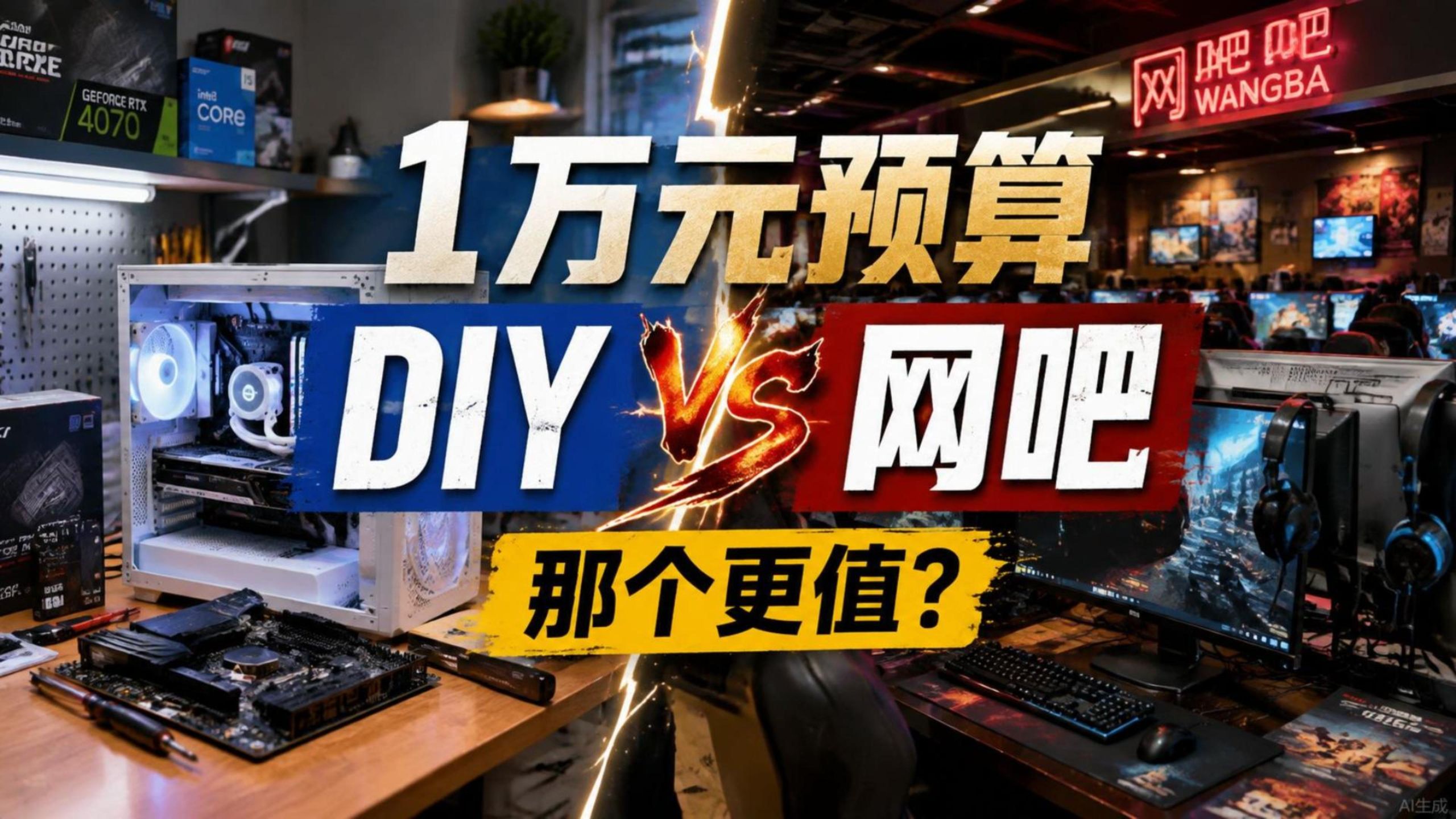 硬件大涨：1万块，DIY和去网吧哪个更值？
