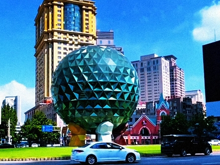 大连繁华的商业街之一友好广场随拍