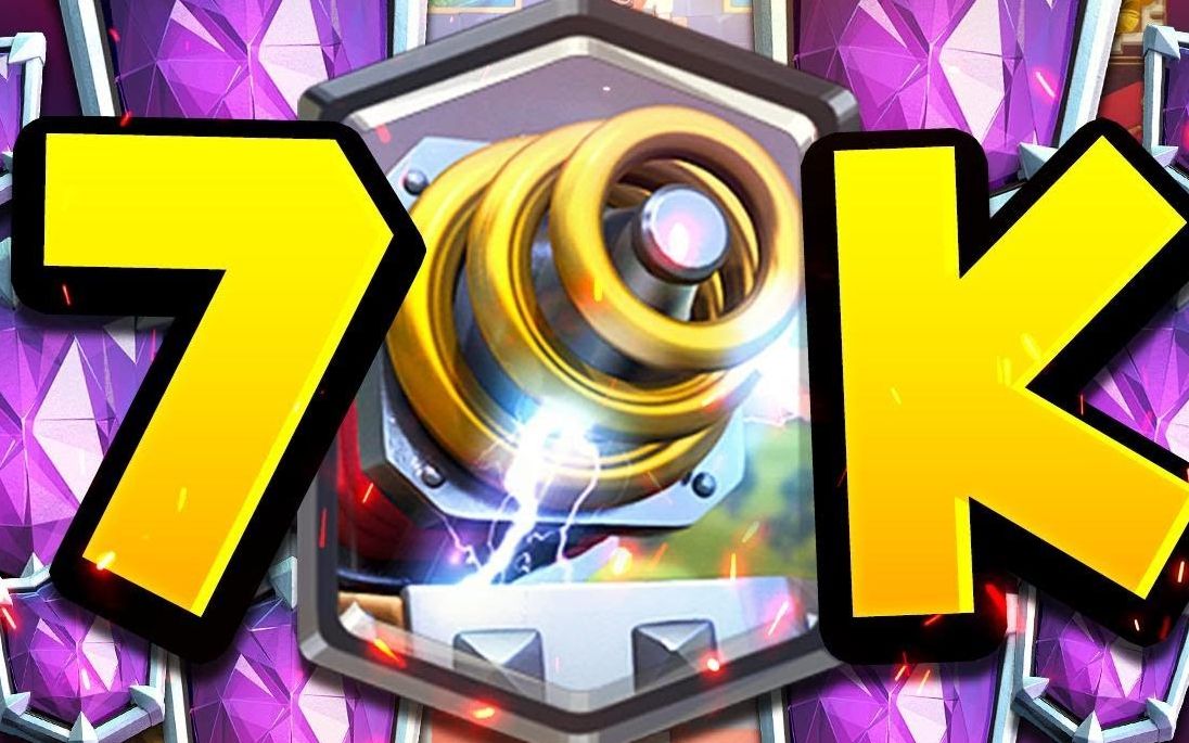 【皇室战争】电磁炮废柴?打天梯7000给你看