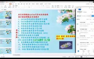 Descargar video: CATIA汽车内外饰设计-新人入行工作什么渠道发简历及新人学习建议。