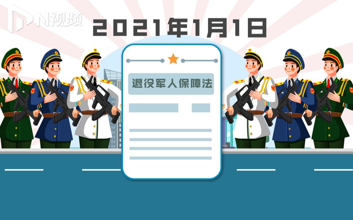 动画秒懂中国首部退役军人保障法!哔哩哔哩bilibili