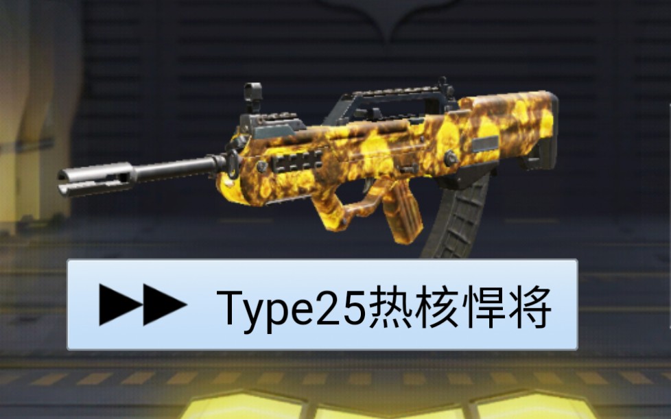 使命召唤手游type25悍将皮肤无亮点枪械加一喜欢codm就点个关注吧