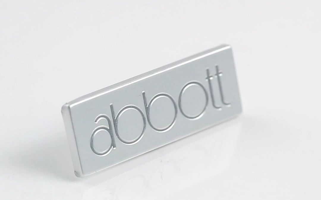 abbott高档铝氧化凹刻金属标牌铭牌