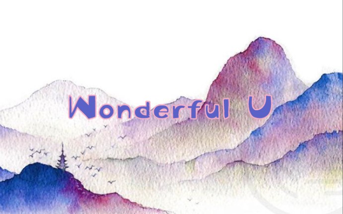 [图]【wonderful U】比较适合初学阶段学英文歌的歌 其他太快 唱的不好请担待