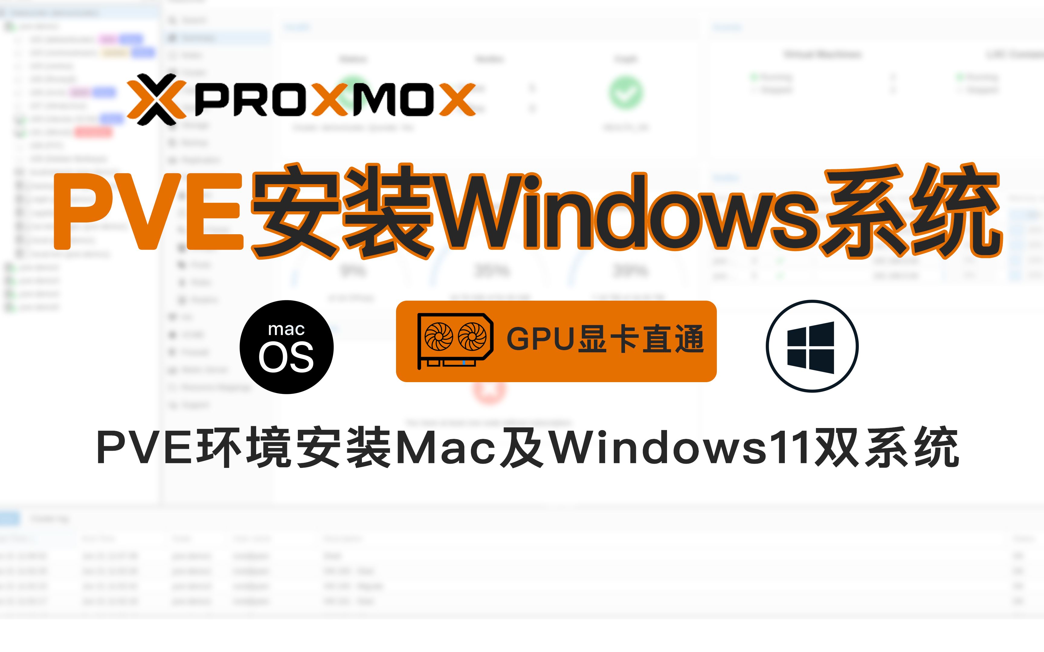 PVE(Proxmox VE)安装Windows11虚拟机直通独立显卡,一台电脑上同时运行Macos及windows双系统,MacOS黑苹果双系统安装系统哔哩哔哩bilibili