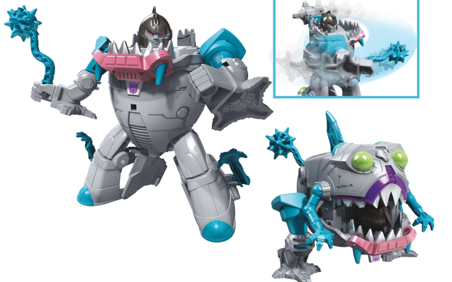 变形金刚 塞伯志 cyberverse 勇士级 鲨鱼精 gnaw,ham-man视频评测