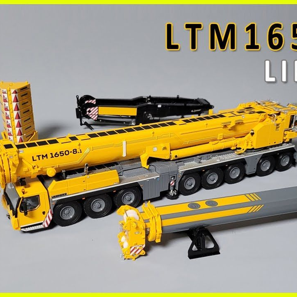 0070#搬0007_模型_1/50 WSI利勃海尔LTM1650起重机模型开箱展示_