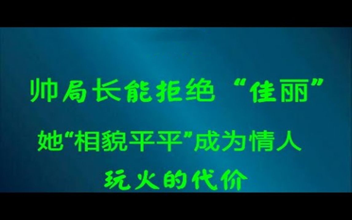 帅局长能拒绝“佳丽”她“相貌平平”成为情人 玩火的代价哔哩哔哩bilibili