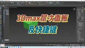 Download Video: 3Dmax层次面板及快捷键