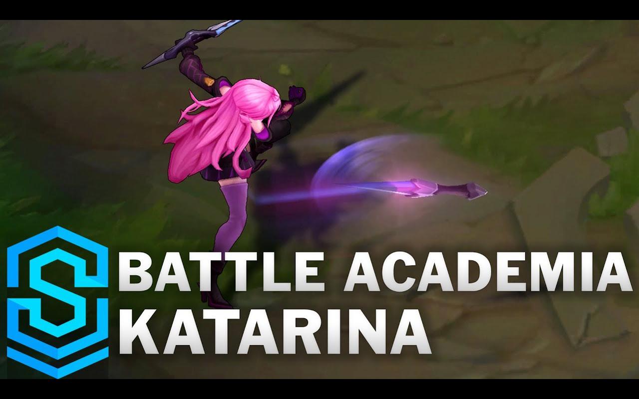 「皮肤档案室」卡特琳娜·不祥之刃 —— 战斗学院 - 英雄联盟