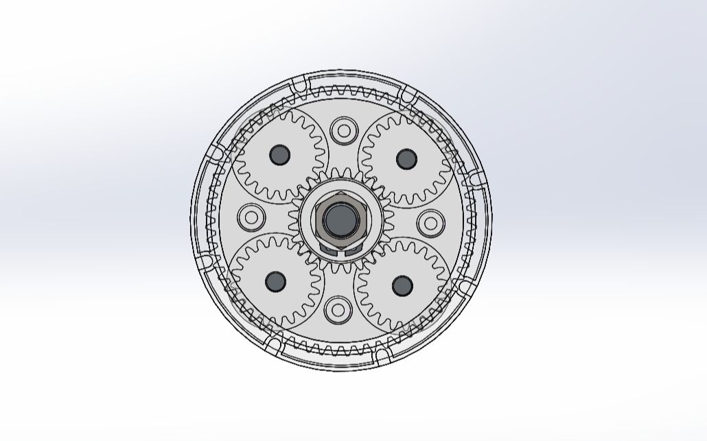 solidworks行星轮减速器原理动画