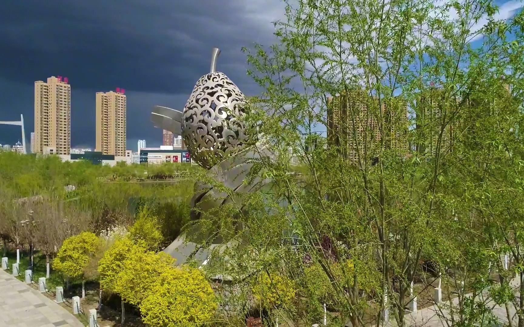 宋松仁 -#航拍#新疆#库尔勒#城市#春天你好#每一帧都是热爱#身边的