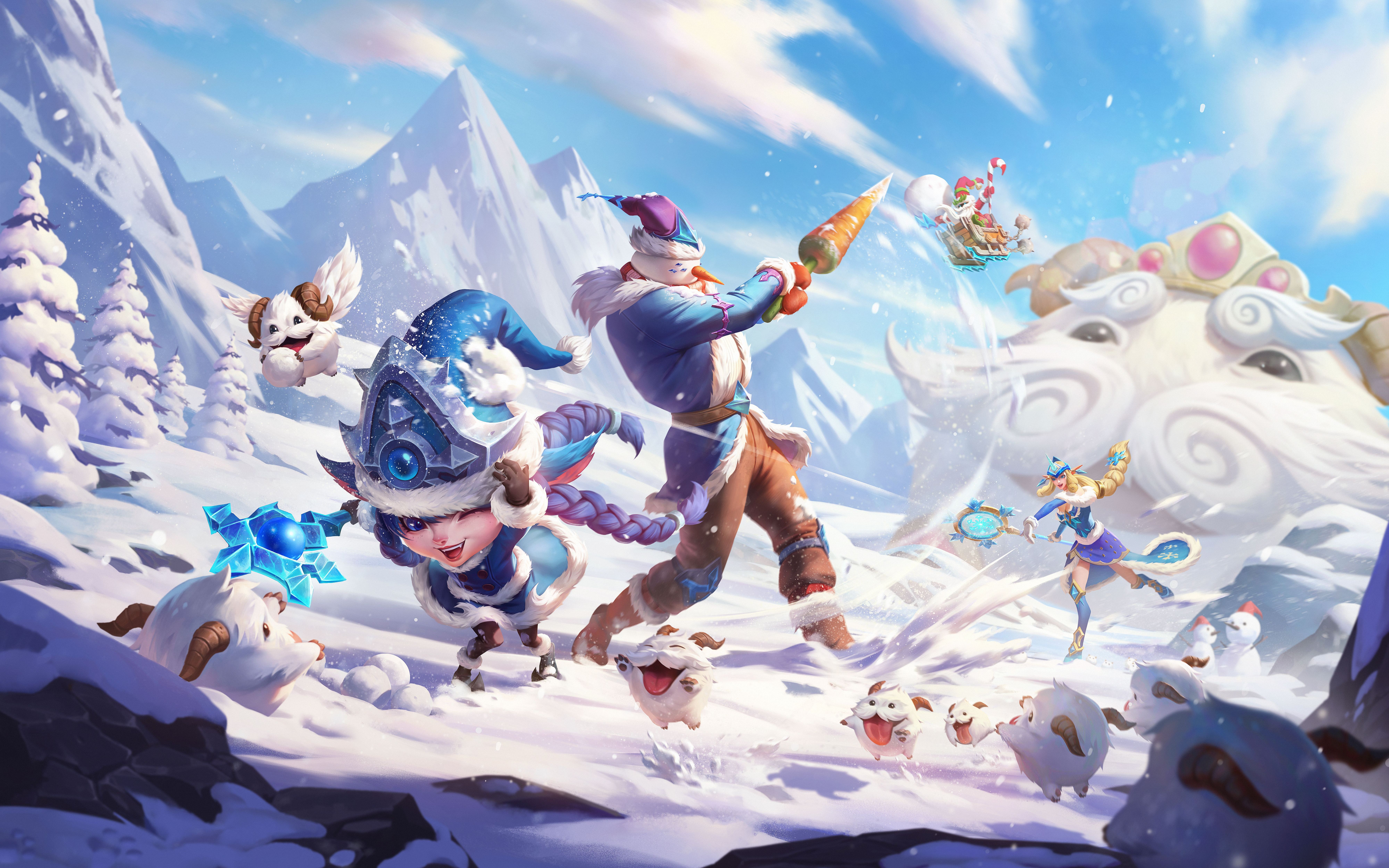 【英雄联盟手游】冰雪乐趣活动现已开启!来一起堆雪人吧